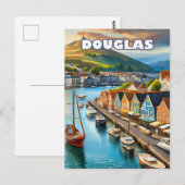 Douglas, Lebendhauptstadt der Insel Man Postkarte (Vorne/Hinten)