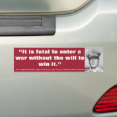 Douglas MacArthur ist es tödlich, einen Krieg Autoaufkleber (Auf Auto)