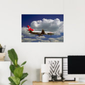 Douglas MD-11 zum endgültigen Ansatz Poster (Heimbüro)