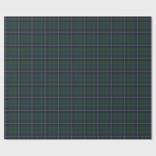 Douglas Modern Original Scottish Tartan Geschenkpapier (Flach)