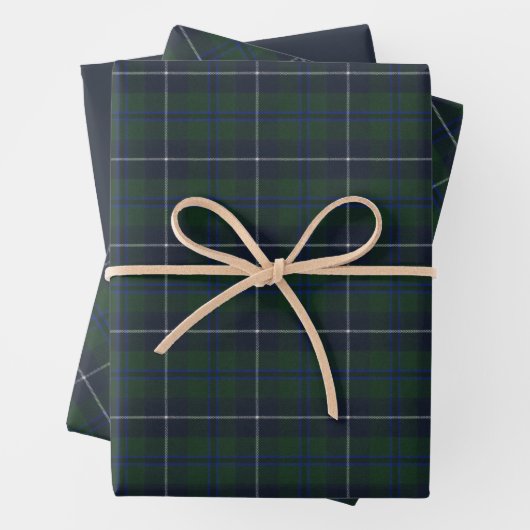Douglas Modern Original Scottish Tartan Geschenkpapier Set (Beispiel)