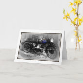 Douglas Motorcycle Karte (Gelbe Blume)
