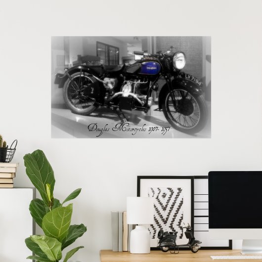 Douglas Motorcycle Poster (Heimbüro)