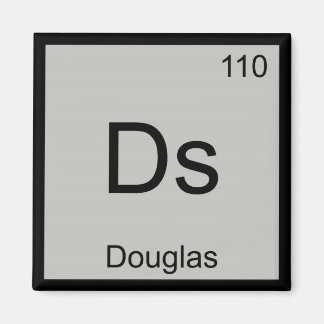 Douglas Name Chemistry Element Periodic Table Magnet