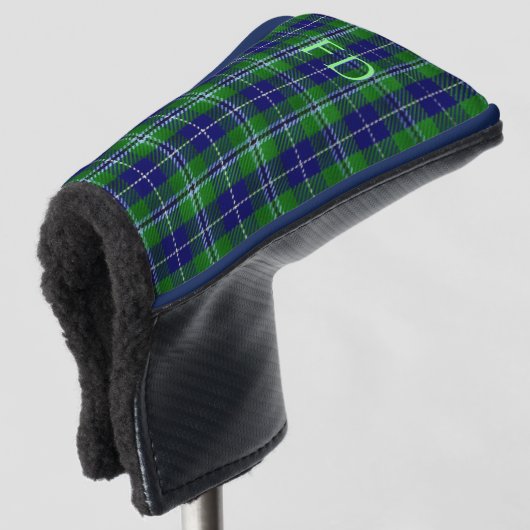Douglas Offiziell Tartan mit Monogramm/Initialen Golf Headcover (3/4 Vorderseite)