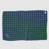 Douglas Offiziell Tartan mit Monogramm/Initialen Golfhandtuch (Horizontal)