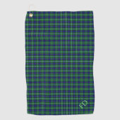 Douglas Offiziell Tartan mit Monogramm/Initialen Golfhandtuch (Vorderseite)