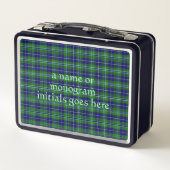 Douglas Offiziell Tartan mit Monogramm/Name Metall Brotdose (Rückseite)