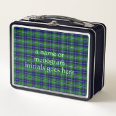 Douglas Offiziell Tartan mit Monogramm/Name Metall Brotdose (Vorderseite)