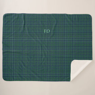 Douglas Offiziell Tartan mit Monogramm/Name Sherpadecke