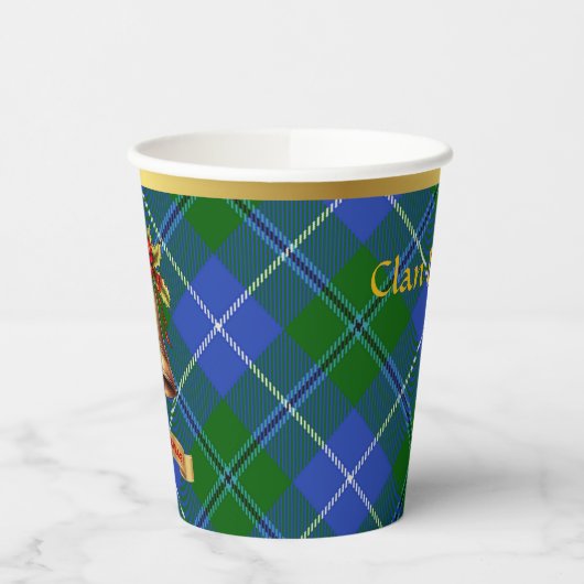 Douglas Personalisiert Tartan Christmas Pappbecher (Links)