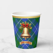 Douglas Personalisiert Tartan Christmas Pappbecher (Vorderseite)