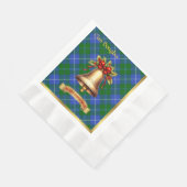 Douglas Personalisiert Tartan Christmas Serviette (Ecke)