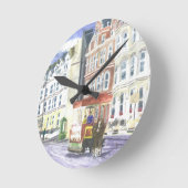 Douglas-Promenade Runde Wanduhr (Winkel)