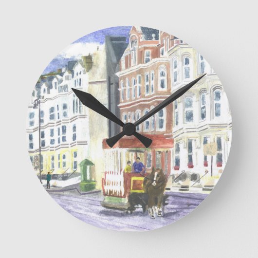 Douglas-Promenade Runde Wanduhr (Vorderseite)