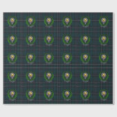 Douglas Scottish Clan Tartan & Crest Geschenkpapier (Flach)