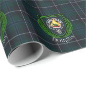 Douglas Scottish Clan Tartan & Crest Geschenkpapier (Rolleneckpunkt)