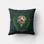 Douglas Scottish Clan Tartan & Crest Kissen (Rückseite)