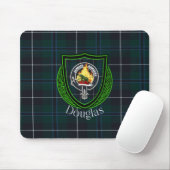 Douglas Scottish Clan Tartan & Crest Mousepad (Mit Mouse)