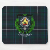 Douglas Scottish Clan Tartan & Crest Mousepad (Vorne)