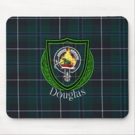 Douglas Scottish Clan Tartan & Crest Mousepad