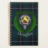 Douglas Scottish Clan Tartan & Crest Planer (Vorderseite)