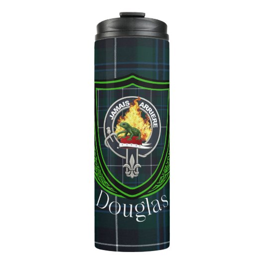 Douglas Scottish Clan Tartan & Crest Thermosbecher (Vorderseite)