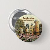 Douglas Scottish Clans Douglas Castle Button (Vorne & Hinten)