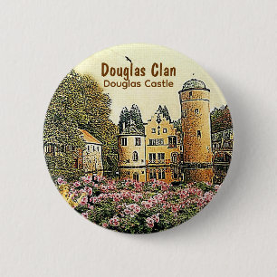 Douglas Scottish Clans Douglas Castle Button