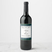 Douglas Scottish Wedding Wine Label Weinetikett (Vorderseite)