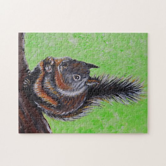 Douglas Squirrel Painting 2 Puzzle (Horizontal)