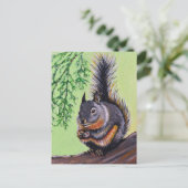 Douglas Squirrel Painting Postkarte (Stehend Vorderseite)