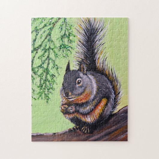 Douglas Squirrel Painting Puzzle (Vertikal)