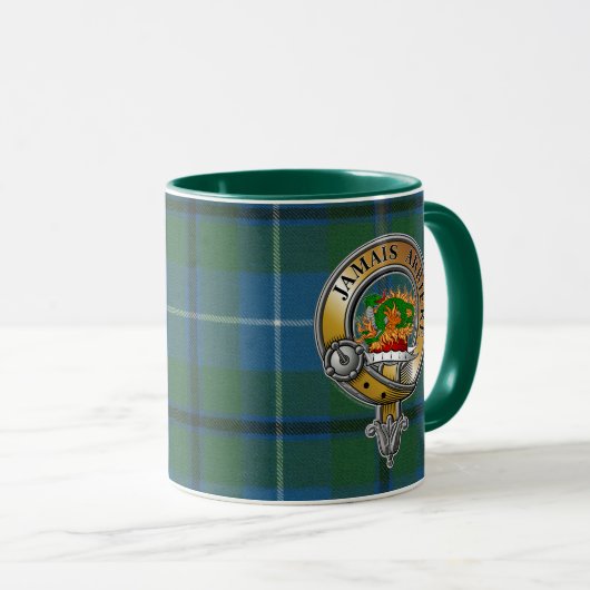 Douglas Tartan & Abzeichen Tasse (VorderseiteRechts)