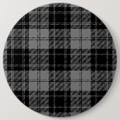 Douglas tartan black grau kariert button (Vorderseite)