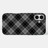Douglas tartan black grau kariert Case-Mate iPhone hülle (Rückseite (Horizontal))