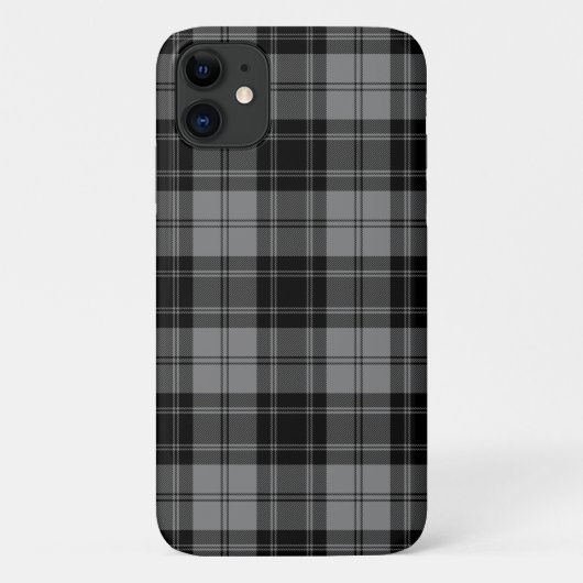 Douglas tartan black grau kariert Case-Mate iPhone hülle (Rückseite)