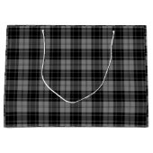 Douglas tartan black grau kariert große geschenktüte (Vorderseite)
