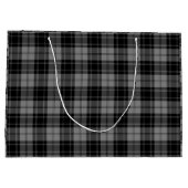 Douglas tartan black grau kariert große geschenktüte (Rückseite)