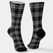 Douglas tartan black grau kariert socken (Gewinkelt)