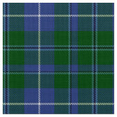 Douglas Tartan Blue Green und Black Kariert Fabric Stoff (Nahaufnahme)