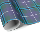 Douglas Tartan mit Nachname Geschenkpapier (Rolleneckpunkt)