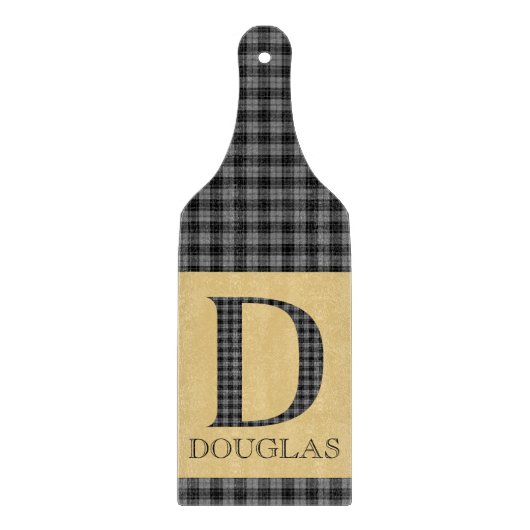 Douglas Tartan Monogram D Cutting Board Schneidebrett (Vorderseite)