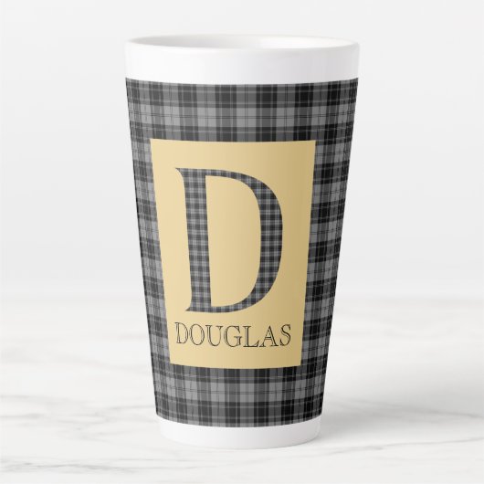 Douglas Tartan Monogram D Milchtasse (Vorderseite)