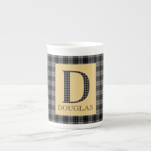 Douglas Tartan Monogram D Porzellantasse (Vorderseite)