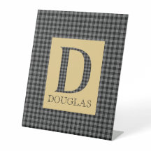Douglas Tartan Monogram D