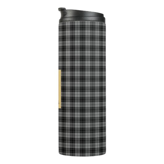 Douglas Tartan Monogram D Thermosbecher (Nach rechts gedreht)
