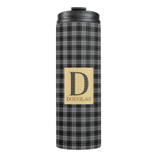 Douglas-Tartan-Monogramm D Thermosbecher (Vorderseite)