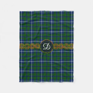 Douglas-Tartan-Monogramm Fleecedecke