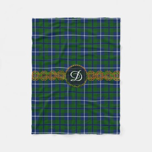 Douglas-Tartan-Monogramm Fleecedecke (Vorderseite)